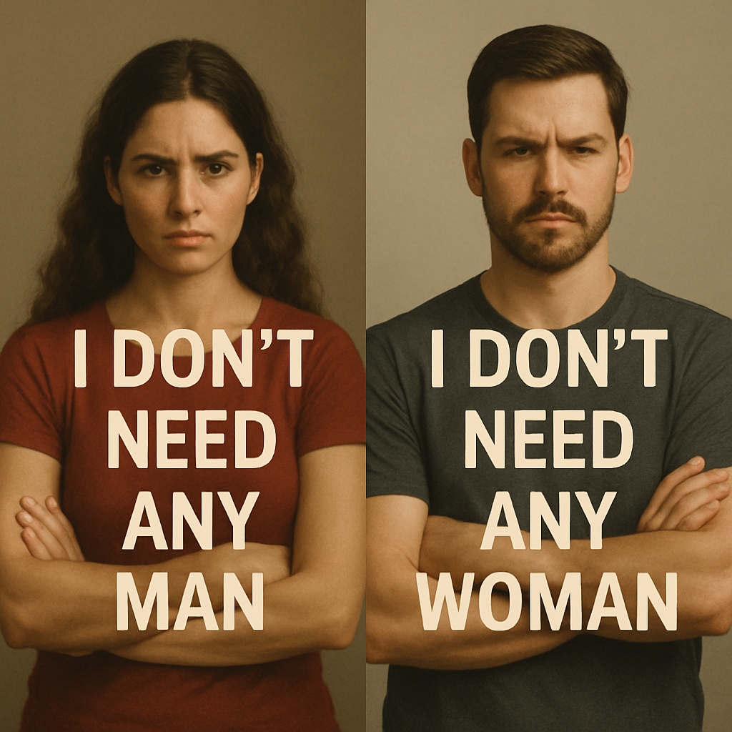 No man no woman is needed